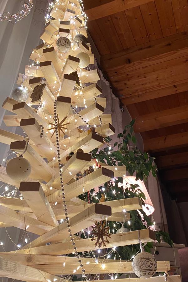 moderner Lattenbaum statt Tannenbaum