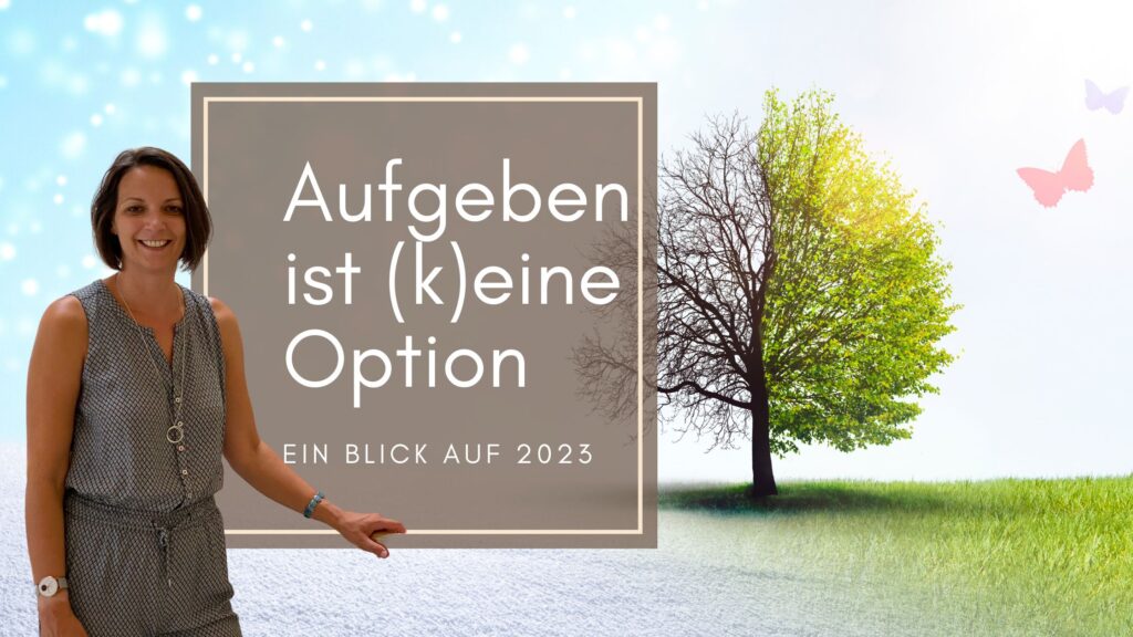 Aufgeben ist (keine) Option – mein Rückblick auf das Schreibjahr 2023