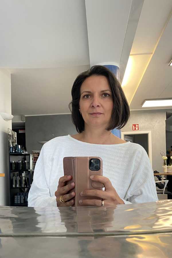 Kassia beim Frisör