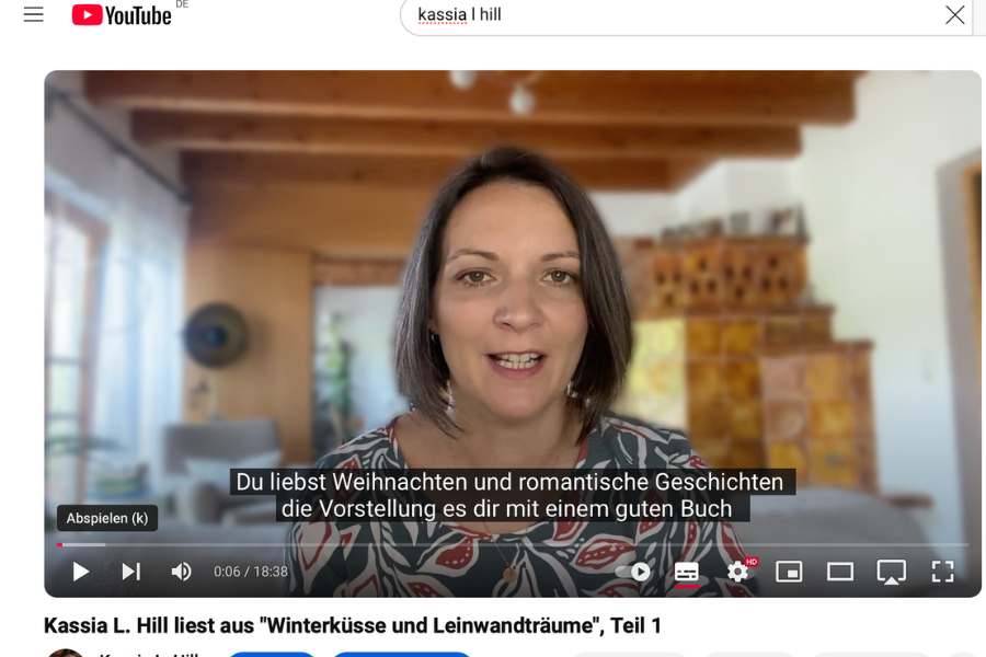 Wohnzimmerlesung aus dem 1. Kapitel meines Weihnachtsromans.