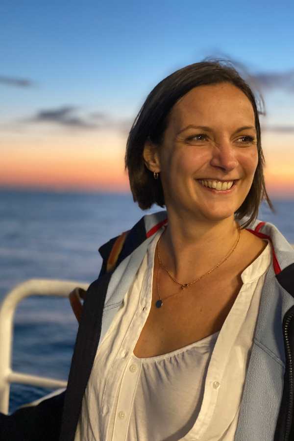 Autorin auf hoher See