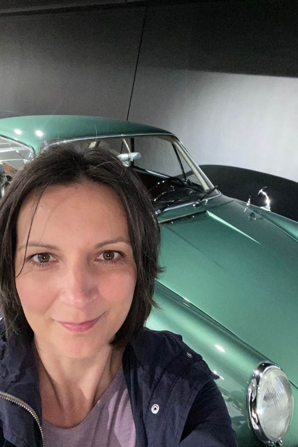 Kassia im Porsche Museum Stuttgart